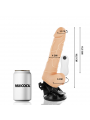 BASECOCK - VIBRATORE TELECOMANDO NATURALE REALISTICO 18.5 CM -O- 4CM