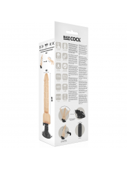 BASECOCK - VIBRATORE TELECOMANDO NATURALE REALISTICO 18.5 CM -O- 4CM