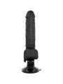 BASECOCK - VIBRATORE REALISTICO TELECOMANDO NERO 18.5 CM -O- 4CM