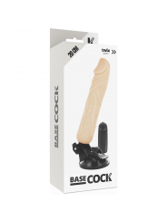 BASECOCK - VIBRATORE TELECOMANDO NATURALE REALISTICO 20 CM -O- 4 CM