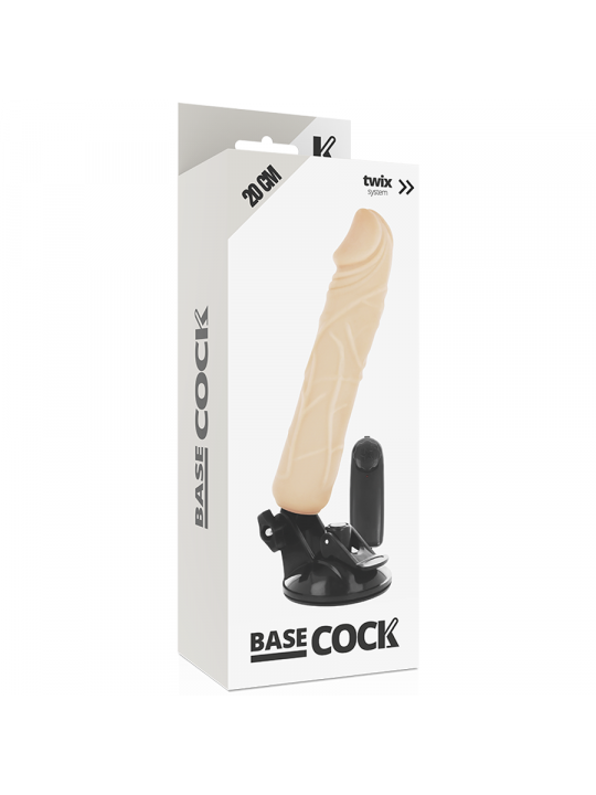 BASECOCK - VIBRATORE TELECOMANDO NATURALE REALISTICO 20 CM -O- 4 CM