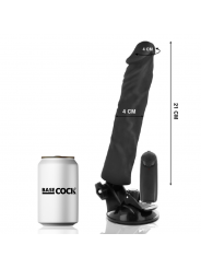 BASECOCK - VIBRATORE REALISTICO TELECOMANDO NERO 21 CM -O- 4 CM