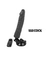 BASECOCK - VIBRATORE REALISTICO TELECOMANDO NERO 21 CM -O- 4 CM