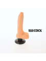 BASECOCK - VIBRATORE REALISTICO 2-1 NATURALE 18.5 CM -O- 4 CM