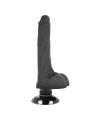 BASECOCK - VIBRATORE REALISTICO BASECOCK 2-1 NERO 18.5 CM -O- 4 CM