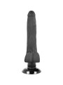 BASECOCK - VIBRATORE REALISTICO BASECOCK 2-1 NERO 18.5 CM -O- 4 CM