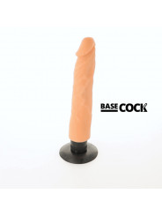 BASECOCK - VIBRATORE REALISTICO 2-1 NATURALE 20 CM -O- 4 CM