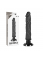 BASECOCK - VIBRATORE REALISTICO 2-1 NERO 20 CM -O- 4 CM