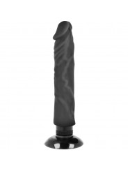 BASECOCK - VIBRATORE REALISTICO 2-1 NERO 20 CM -O- 4 CM