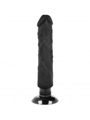 BASECOCK - VIBRATORE REALISTICO 2-1 NERO 20 CM -O- 4 CM