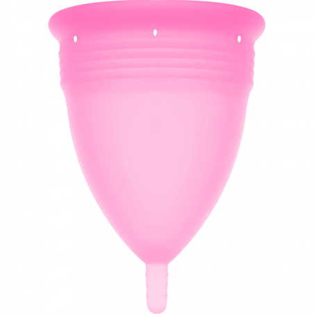 STERCUP - COPPA MESTRUALE IN SILICONE FDA ROSA - TAGLIA L