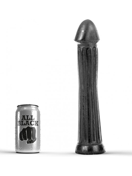 ALL BLACK - DILDO CON PLUG 31 CM