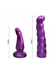 BAILE - PETTORINA ANALE E VAGINALE FEMMINILE LILLA PUNTO G 17 CM