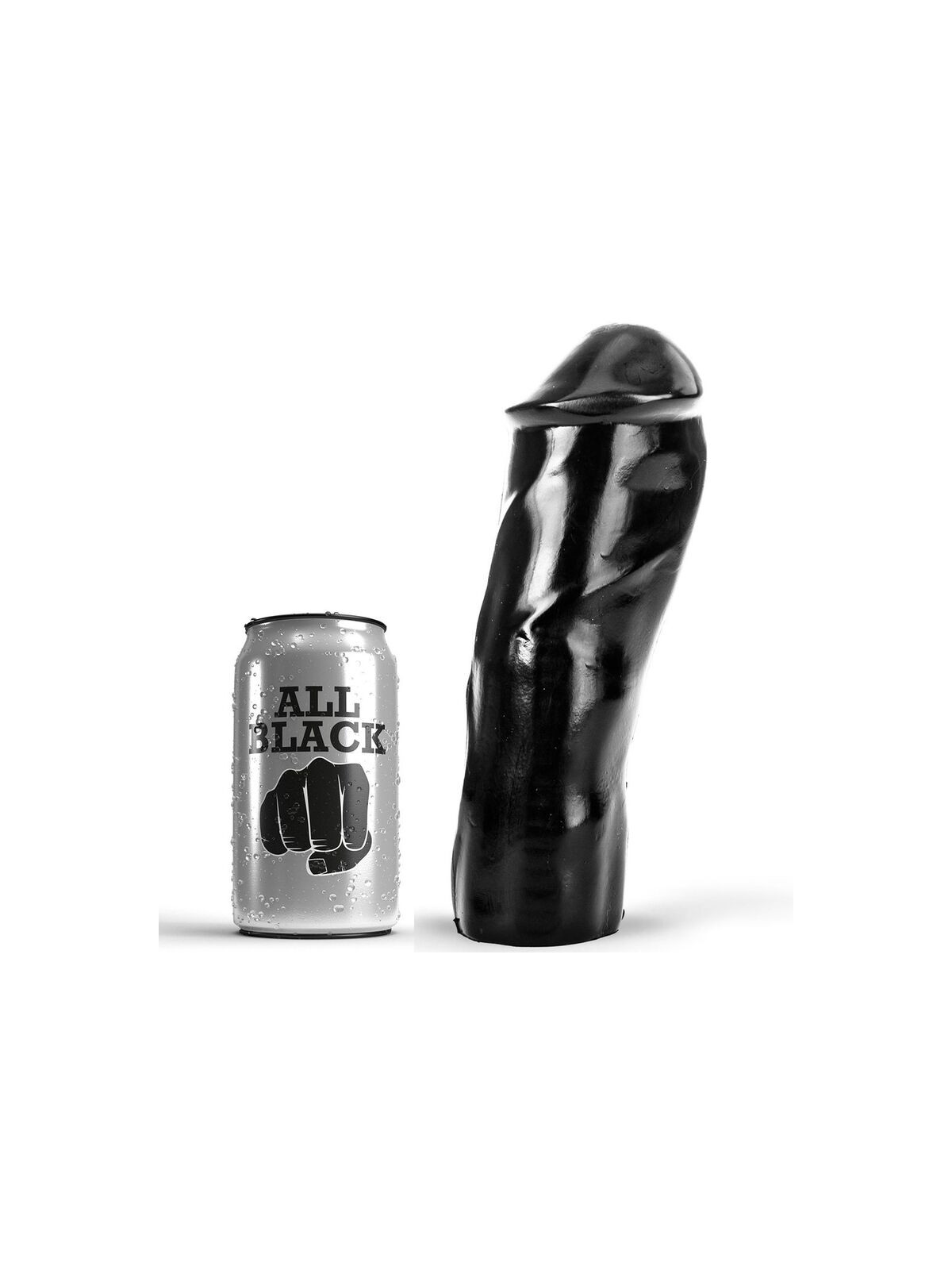 ALL BLACK - DILDO REALISTICO 20 CM