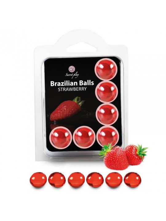 SECRETPLAY - SET 6 PALLINE BRASILIANE FRAGOLA