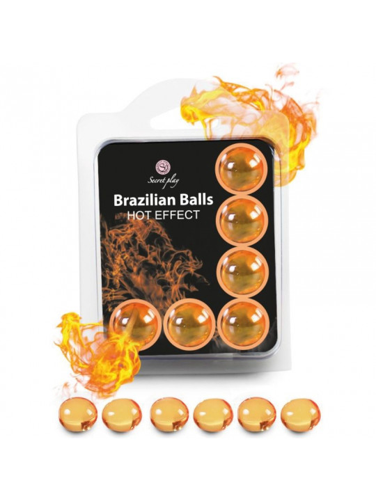 SECRETPLAY - SET 6 PALLINE BRASILIANE EFFETTO CALORE