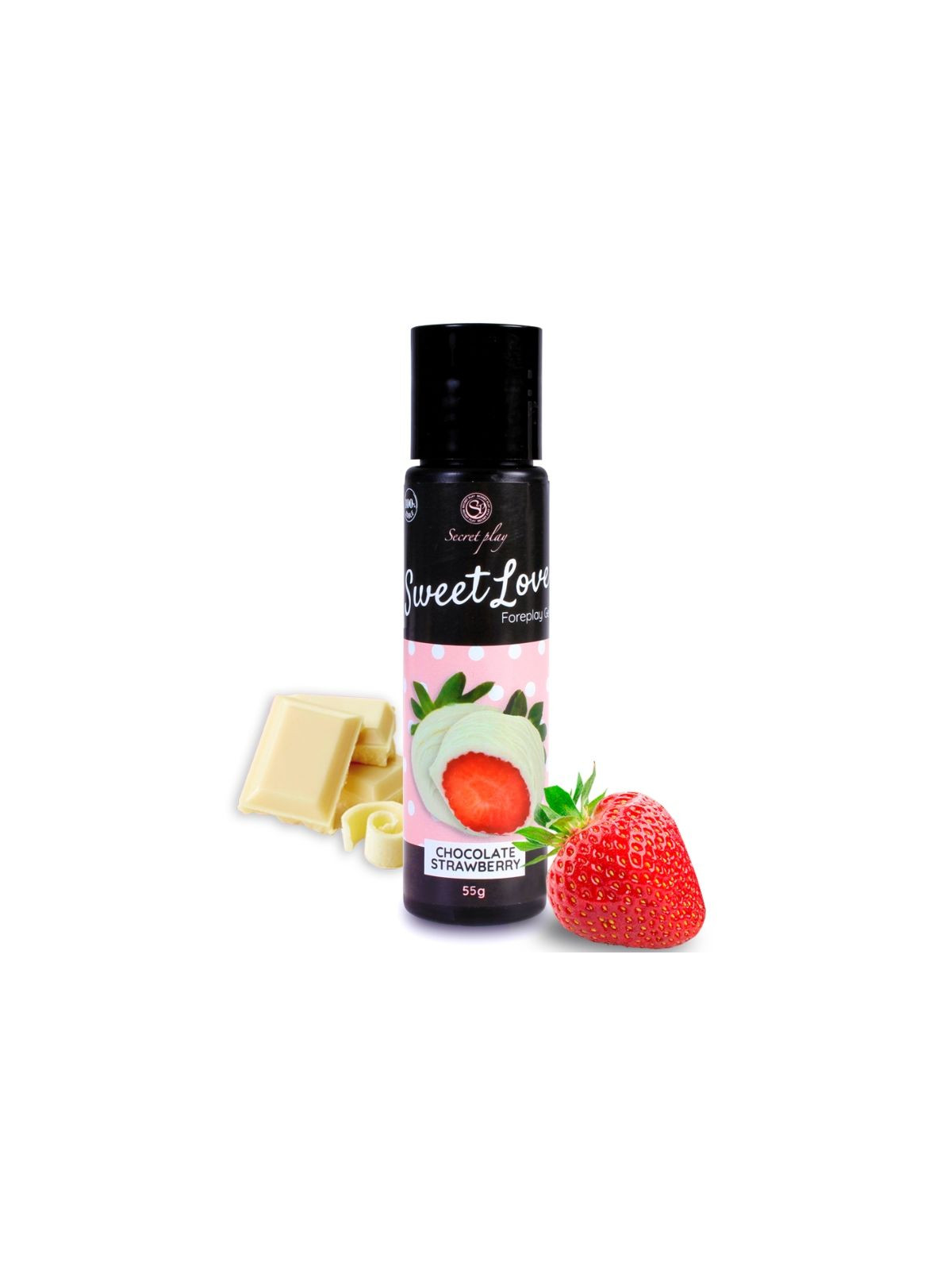 SECRETPLAY - GEL  DOLCE AMORE FRAGOLA E CIOCCOLATO BIANCO 60 ML