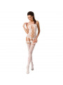 PASSION - WOMAN BS054 BODYSTOCKING BIANCO TAGLIA UNICA