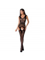 PASSION - DONNA BS062 BODYSTOCKING NERO TAGLIA UNICA