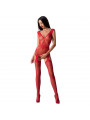 PASSION - WOMAN BS062 BODYSTOCKING ROSSO TAGLIA UNICA