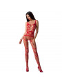 PASSION - WOMAN BS058 BODYSTOCKING ROSSO TAGLIA UNICA