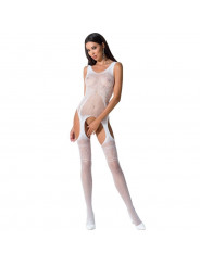 PASSION -DONNA BS061 BODYSTOCKING BIANCO TAGLIA UNICA