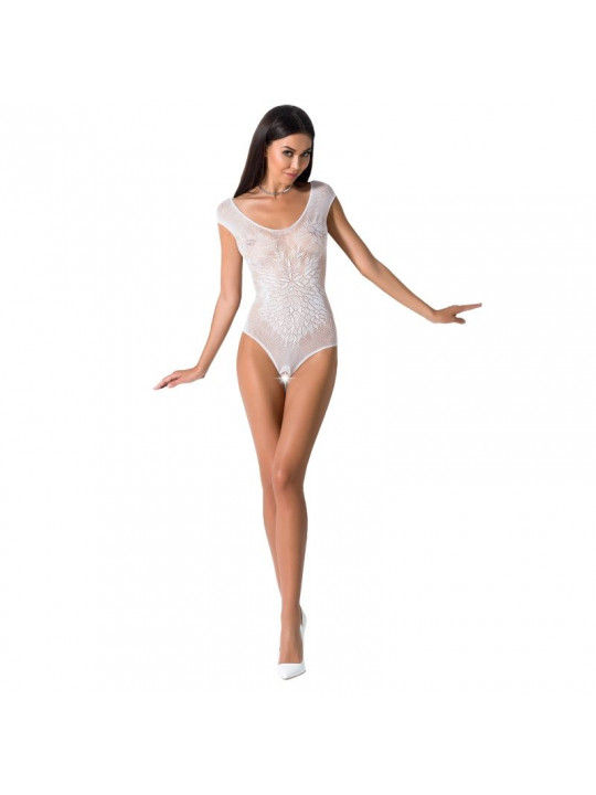 PASSION - WOMAN BS064 BODYSTOCKING BIANCO TAGLIA UNICA