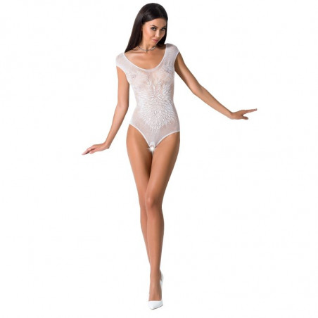 PASSION - WOMAN BS064 BODYSTOCKING BIANCO TAGLIA UNICA