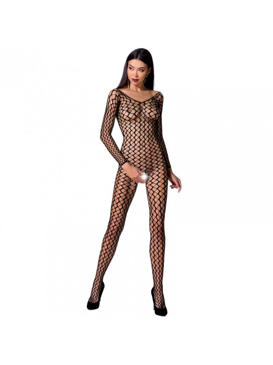 PASSION - DONNA BS068 BODYSTOCKING NERO TAGLIA UNICA