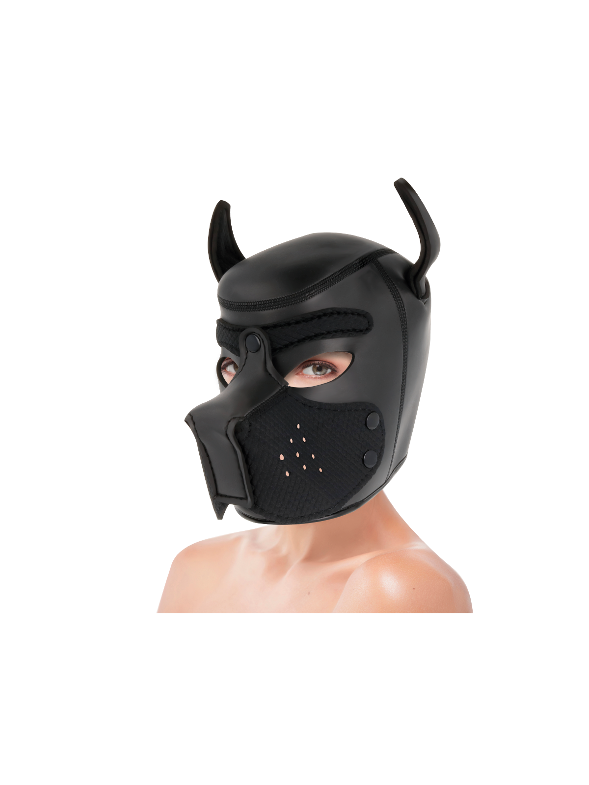 DARKNESS - MASCHERA PER CANI IN NEOPRENE CON MUSERELLA RIMOVIBILE L