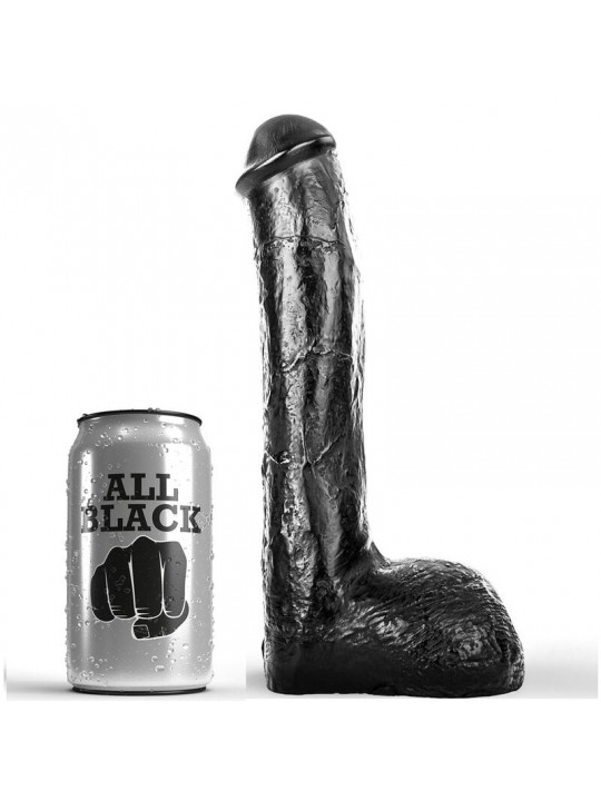 ALL BLACK - PENE ANALE REALISTICO 23 CM