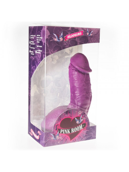 PINK ROOM - ELIAN DILDO REALISTICO VIOLA 17,5 CM