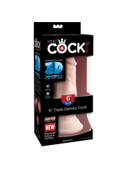 KING COCK - DILDO TRIPLA DENSIT 15 CM