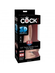 KING COCK - DILDO TRIPLA DENSIT 14 CM