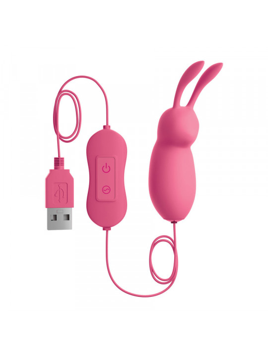 OMG - CUTE RABBIT POTENTE VIBRATORE ROSA USB