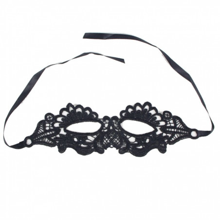 QUEEN LINGERIE - MASCHERA NERA TAGLIA UNICA