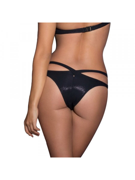 QUEEN LINGERIE - SLIP CON DOPPIE SPALLINE INCROCIATE L/XL