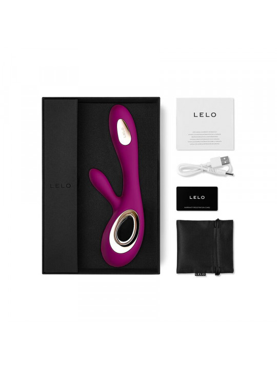 LELO - SORAYA VIBRATORE WAVE RABBIT DEEP ROSE