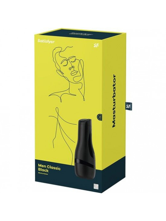 SATISFYER - MASTURBADOR CLASSICO NERO DA UOMO