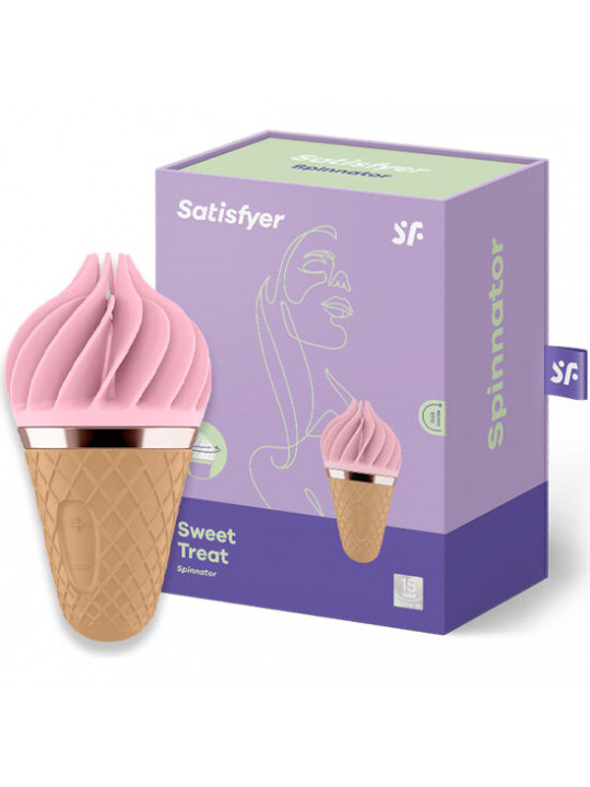 SATISFYER - SWEET TREAT SPINNATOR MARRONE E ROSA