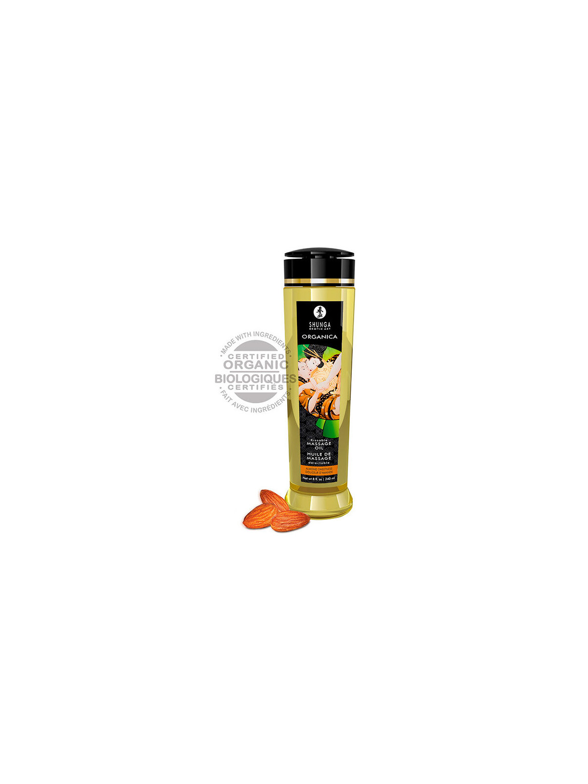 SHUNGA - OLIO DA MASSAGGIO ALLE MANDORLE BIOLOGICO 240 ML