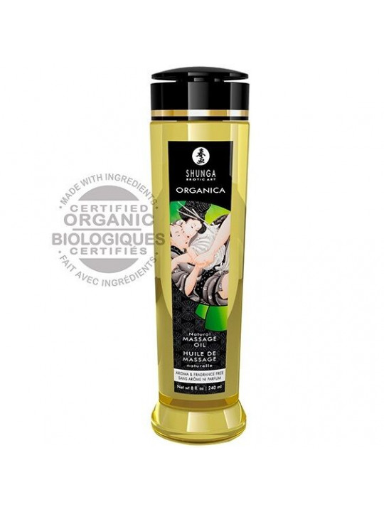 SHUNGA - OLIO DA MASSAGGIO BIOLOGICO NATURALE 240 ML