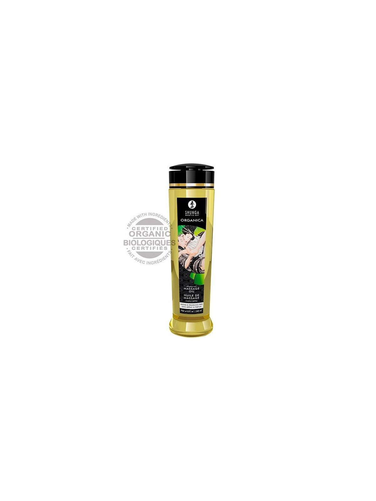 SHUNGA - OLIO DA MASSAGGIO BIOLOGICO NATURALE 240 ML