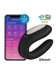 SATISFYER - DOUBLE JOY CON APP NERO