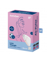 SATISFYER - STIMOLATORE E VIBRATORE TRIANGOLO LOVE BIANCO