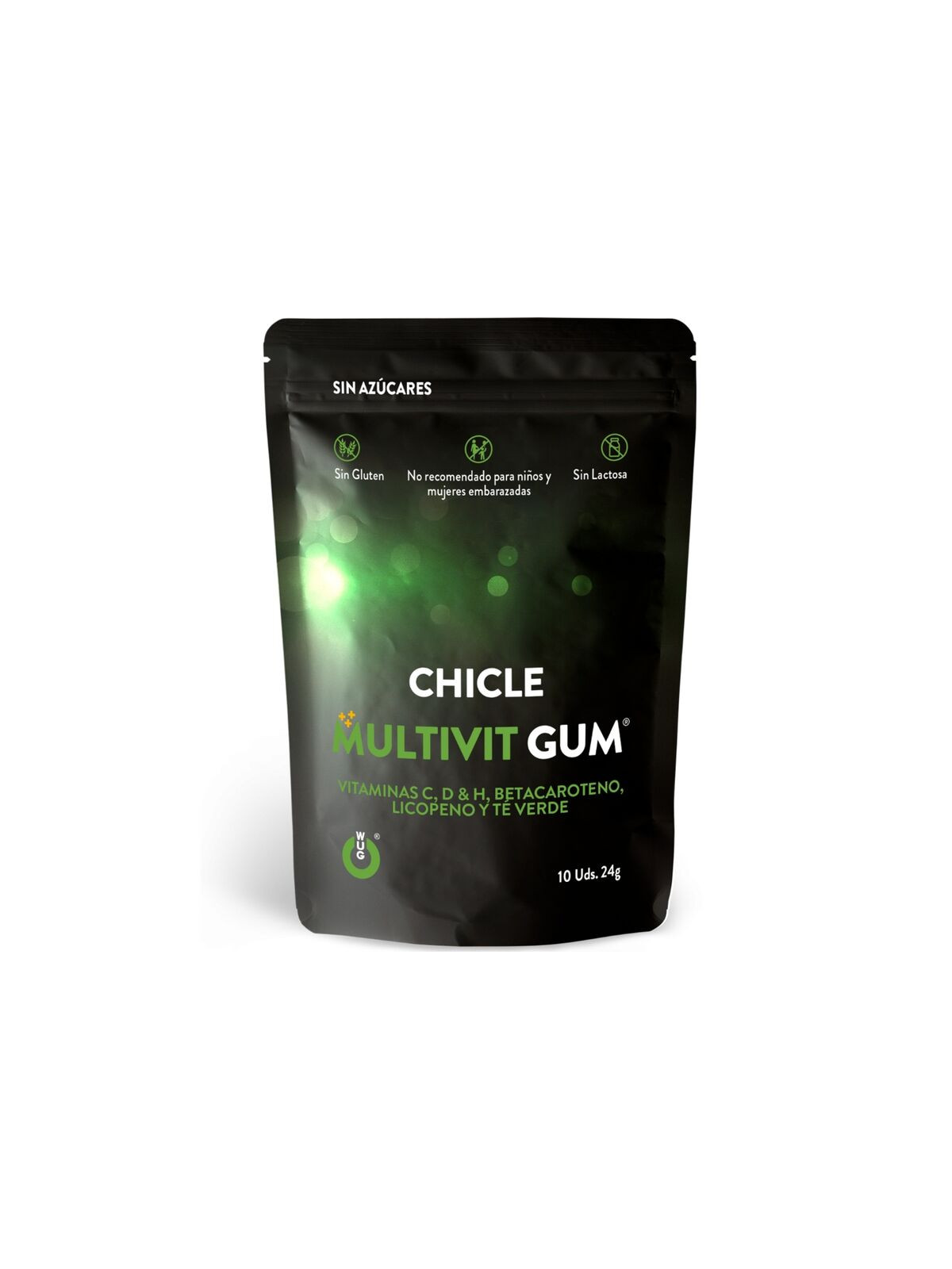 WUG GUM - MULTIVIT VITAMIN C, H, D, BETA-CAROTENE, LYCOPENE AND GREEN TEA 10 UNITS