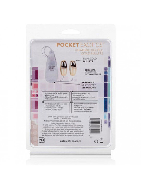 CALEXOTICS - PROIETTILI VIBRANTI GOLD DUO