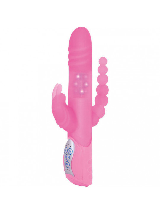 SEVEN CREATIONS - E RABBIT TRIPLE PLAY VIBRATORE TRIPLA STIMOLAZIONE ROSA