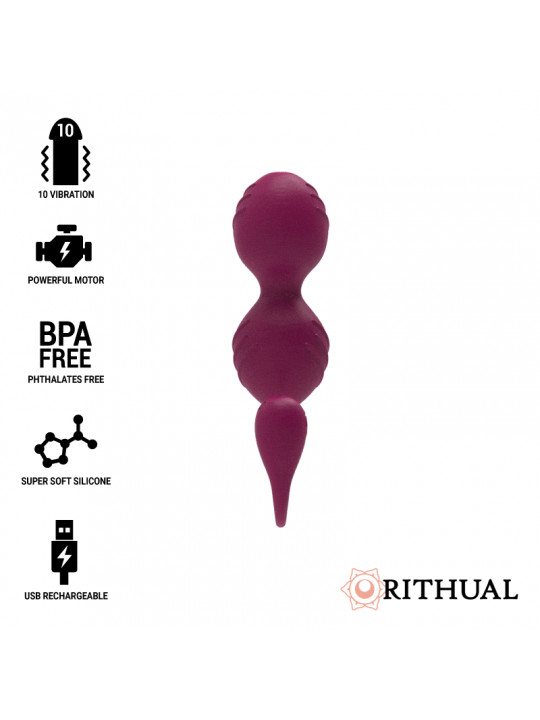 RITHUAL - NISHA SFERE KEGEL VIBRANTI RICARICABILI ORCHIDEA