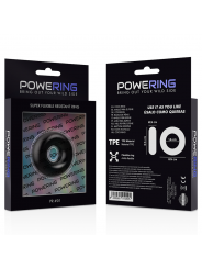 POWERING - ANELLO PER PENE SUPER FLESSIBILE E RESISTENTE 3,5 CM NERO